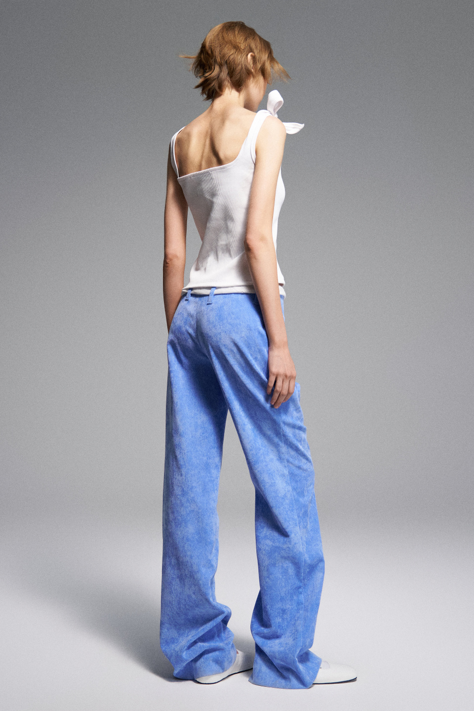 Брюки женские soft blue velvet, фото 3