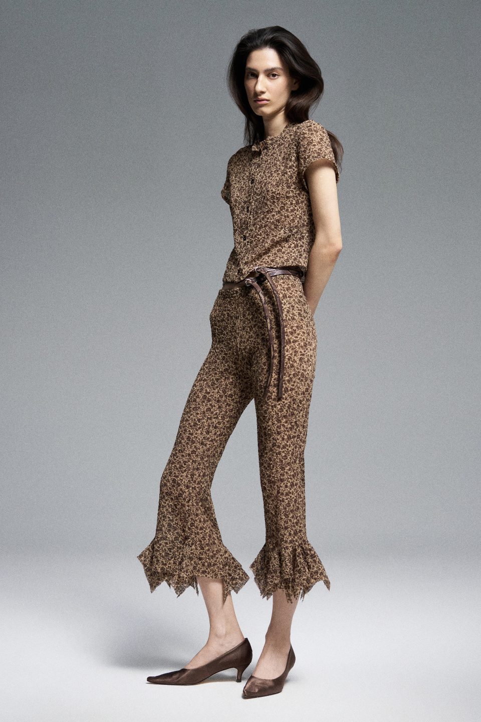 Капри с эффектом жатости, фото 4