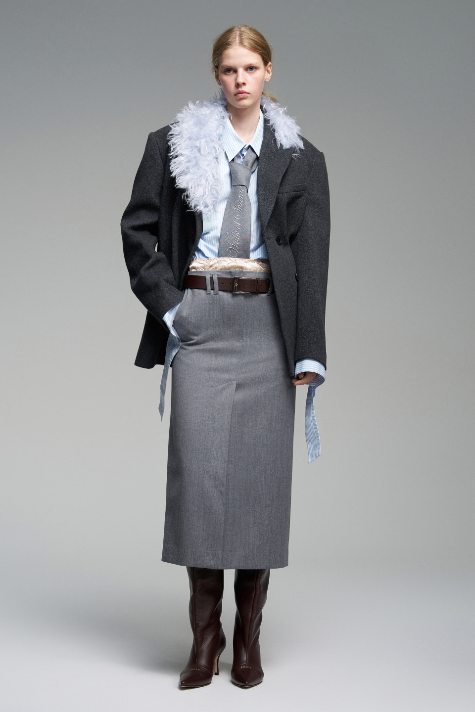 Коричневые высокие сапоги, фото 7