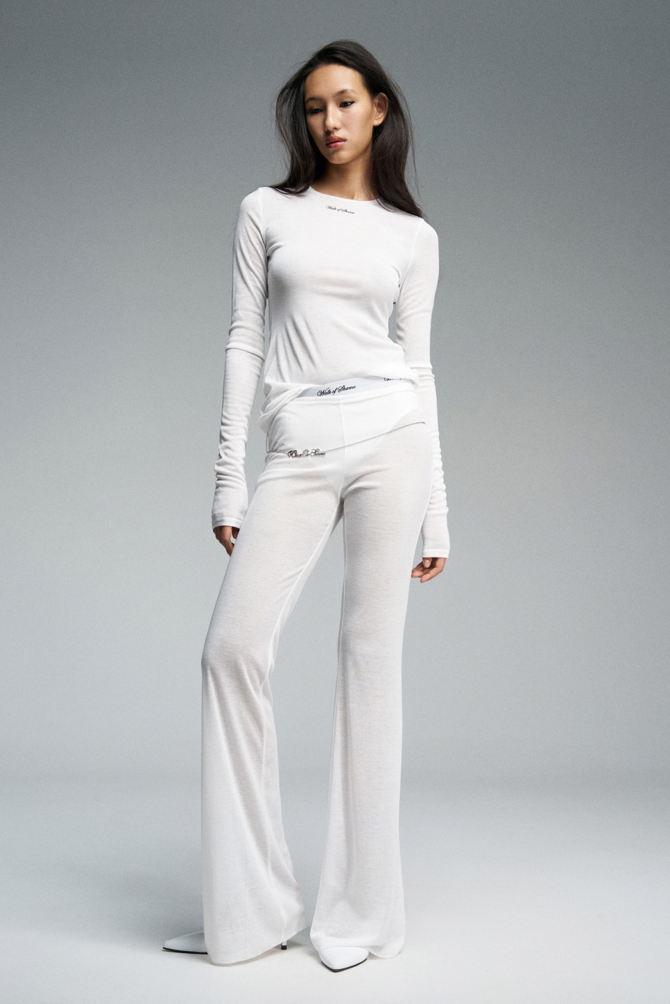 Bootcut брюки из трикотажа, фото 2