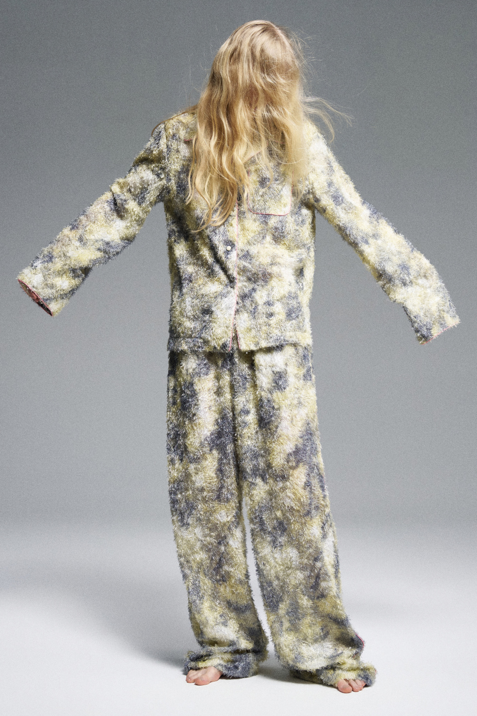 Пижамная рубашка Touch grass, фото 3