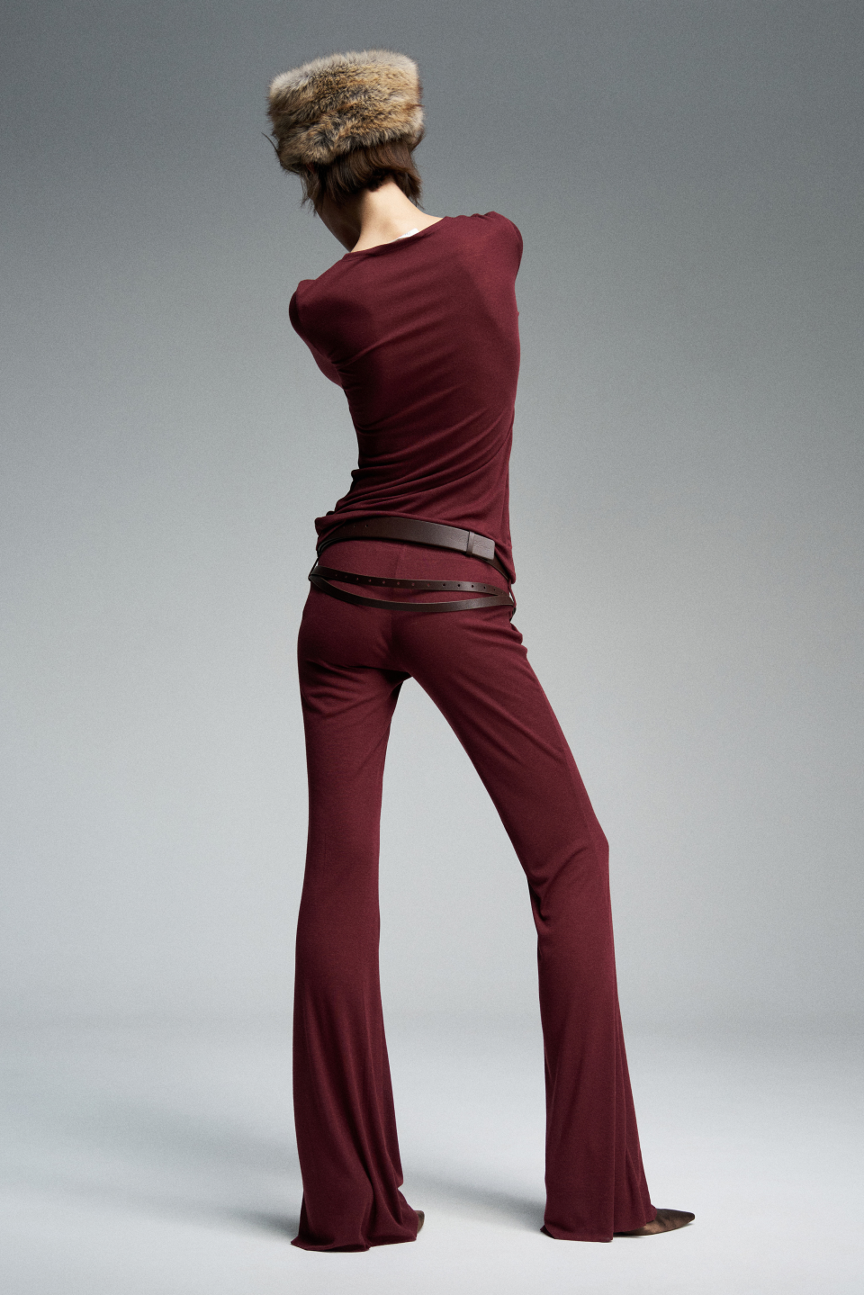 Bootcut брюки из трикотажа, фото 4