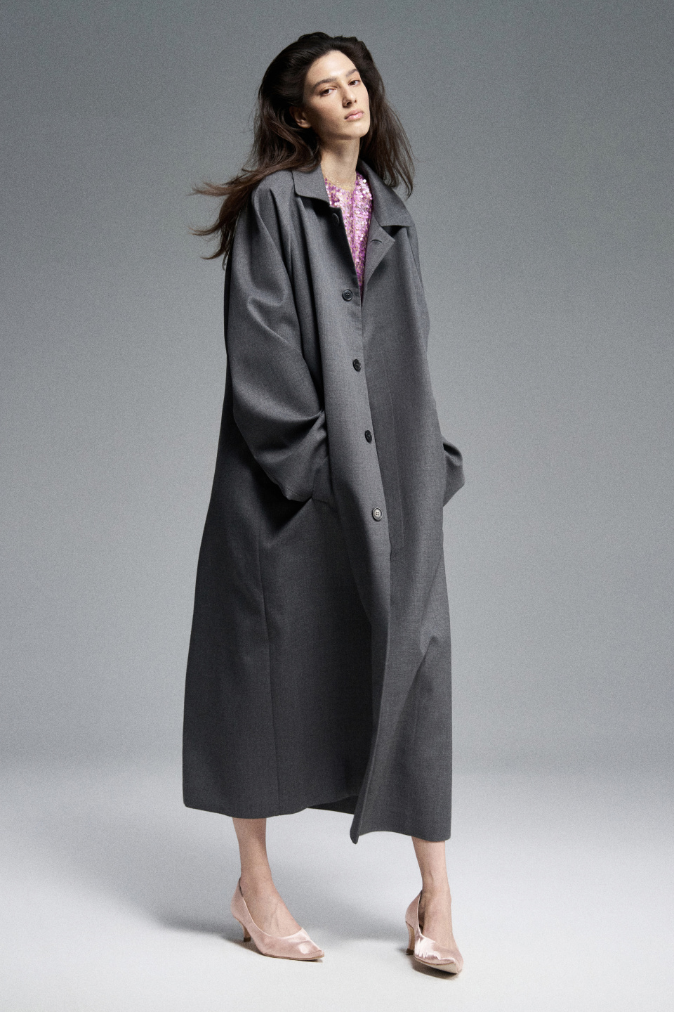 Однобортное пальто, фото 1