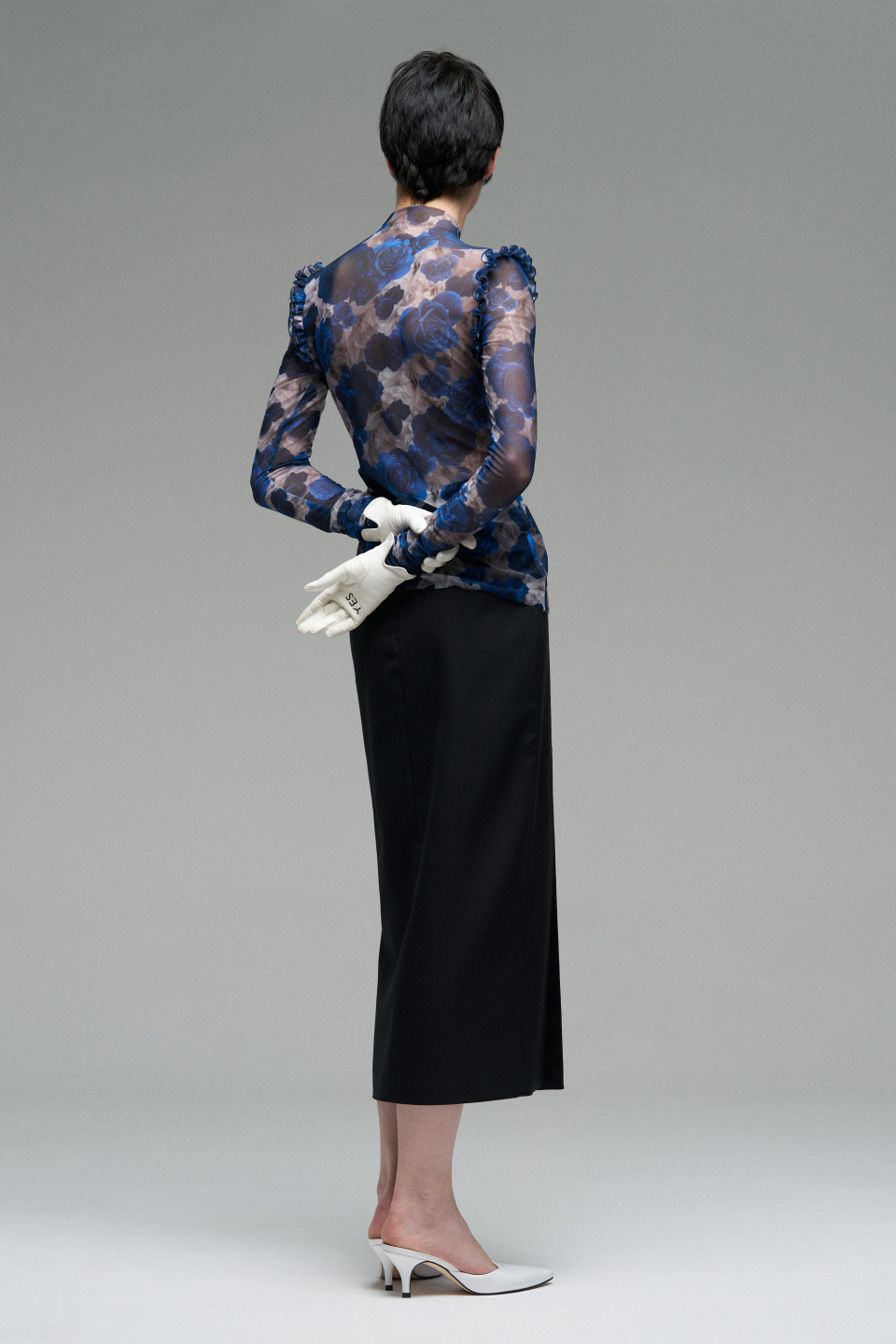 Эластичный топ с рюшами, фото 2