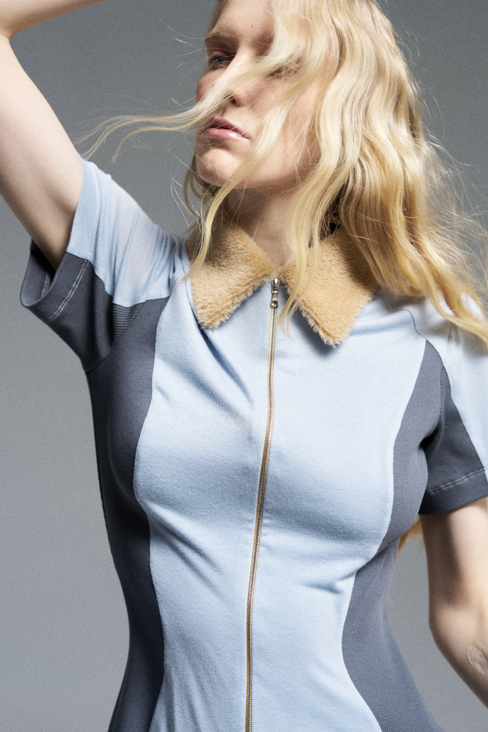 Платье мини на молнии, фото 4