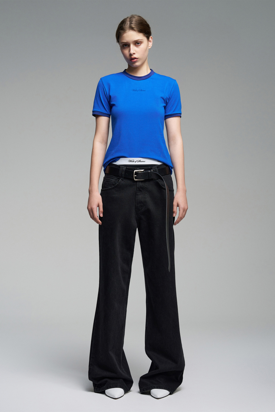 Прямые джинсы из плотного денима, фото 2