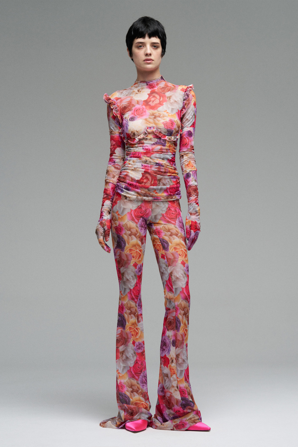 Перчатки эластичные длинные, фото 1