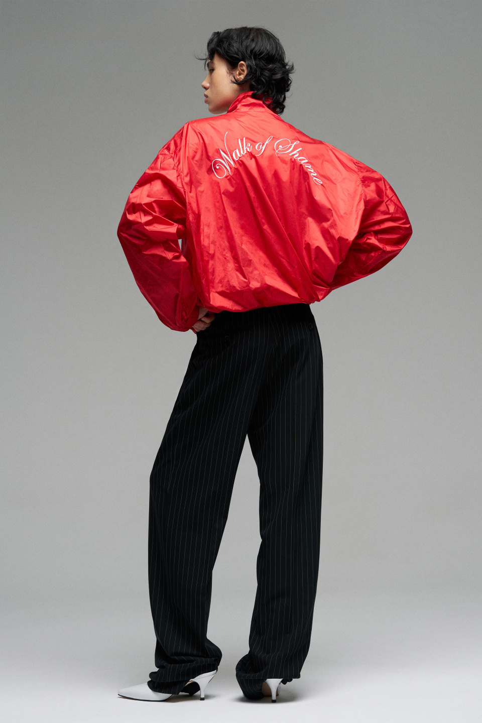 Бомбер из нейлона с вышивкой, фото 3