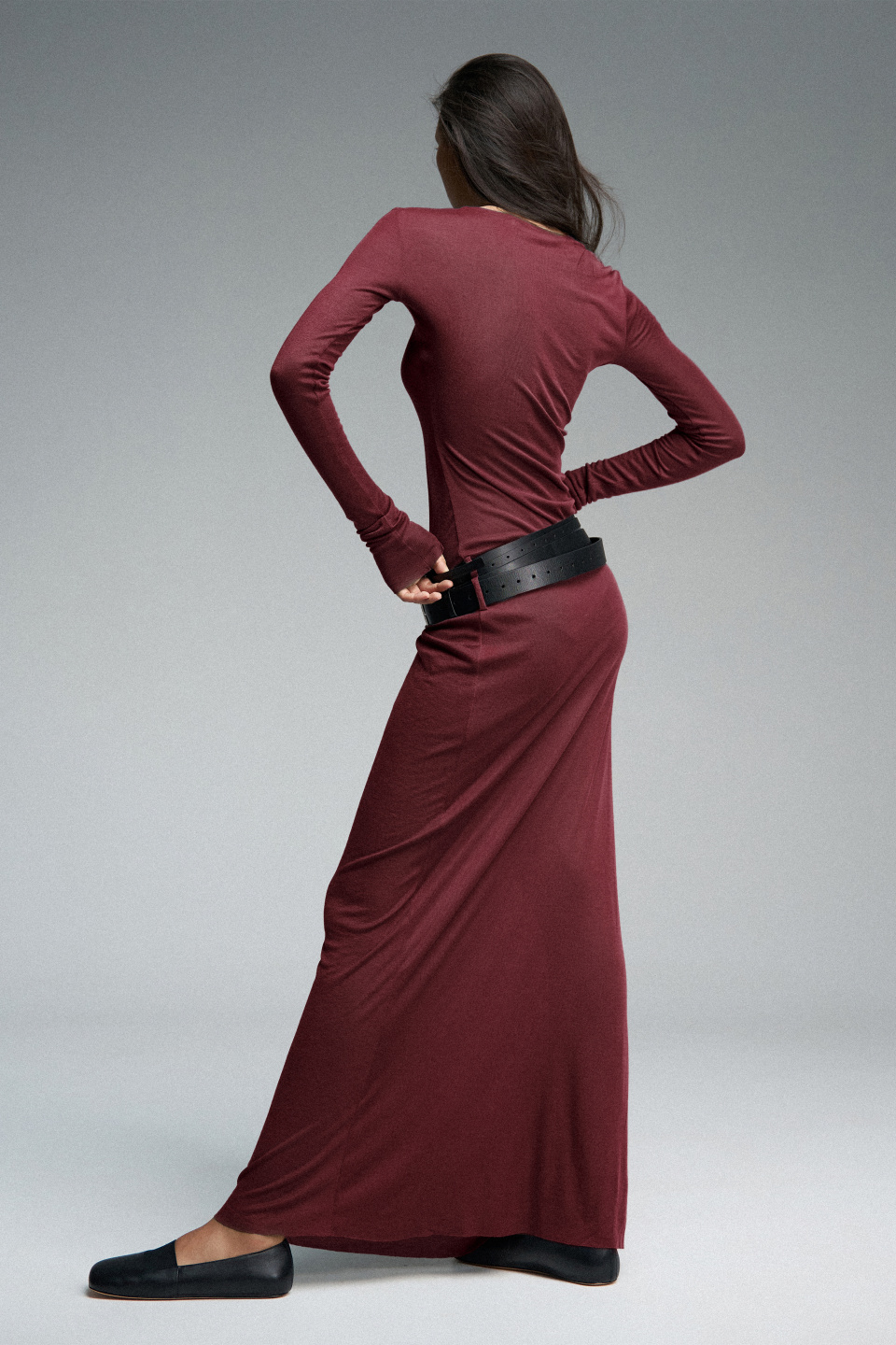 Макси-платье из трикотажа, фото 2