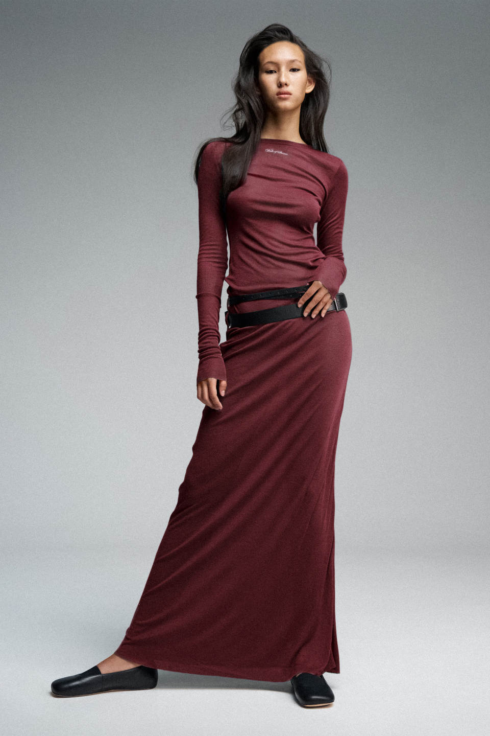 Макси-платье из трикотажа, фото 1