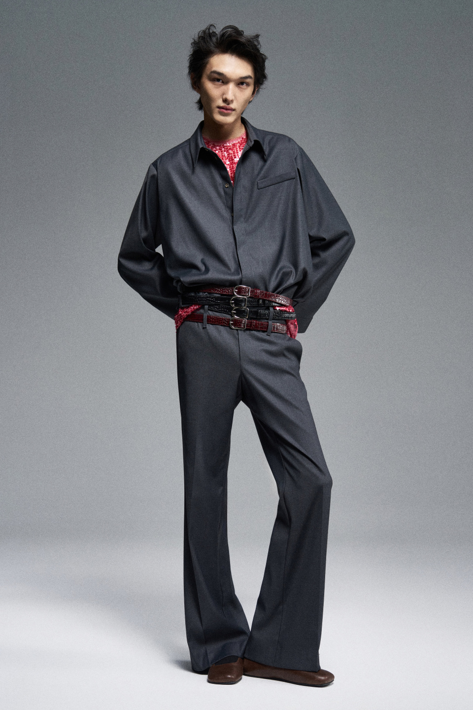 Брюки с двойным рядом шлевок, фото 5