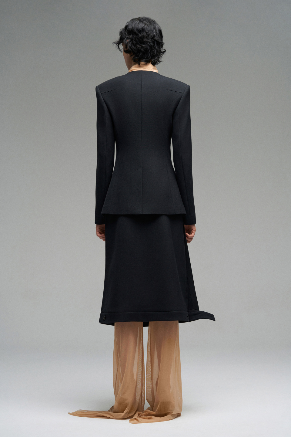 Однобортный жакет из шерсти, фото 4