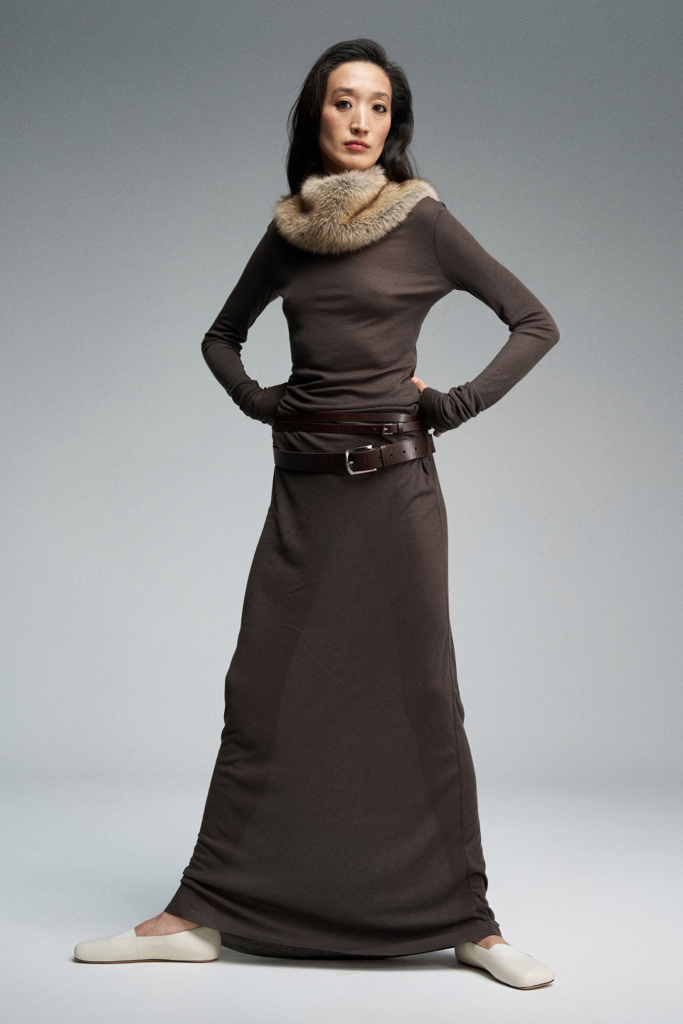 Макси-платье из трикотажа, фото 1