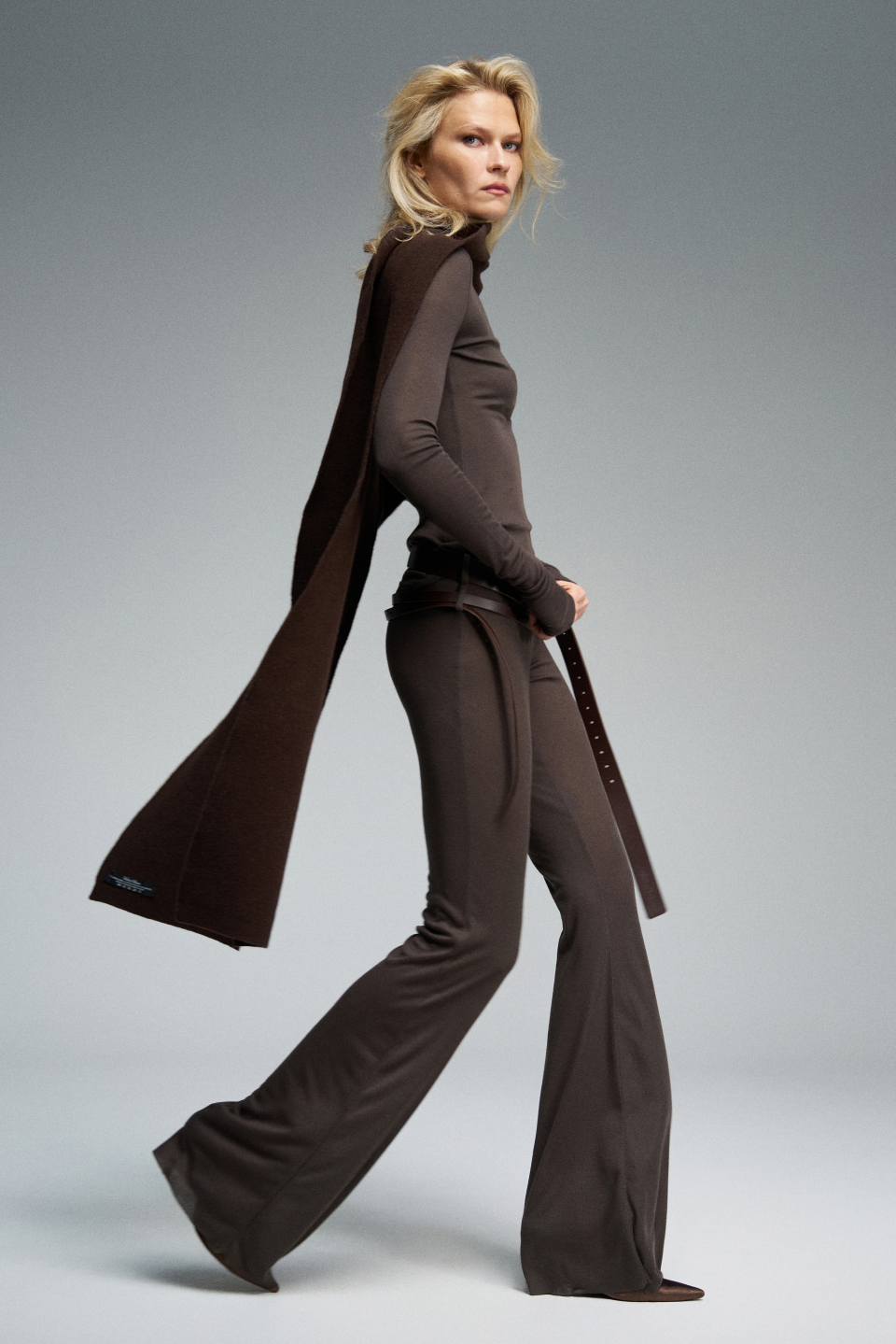 Bootcut брюки из трикотажа, фото 4