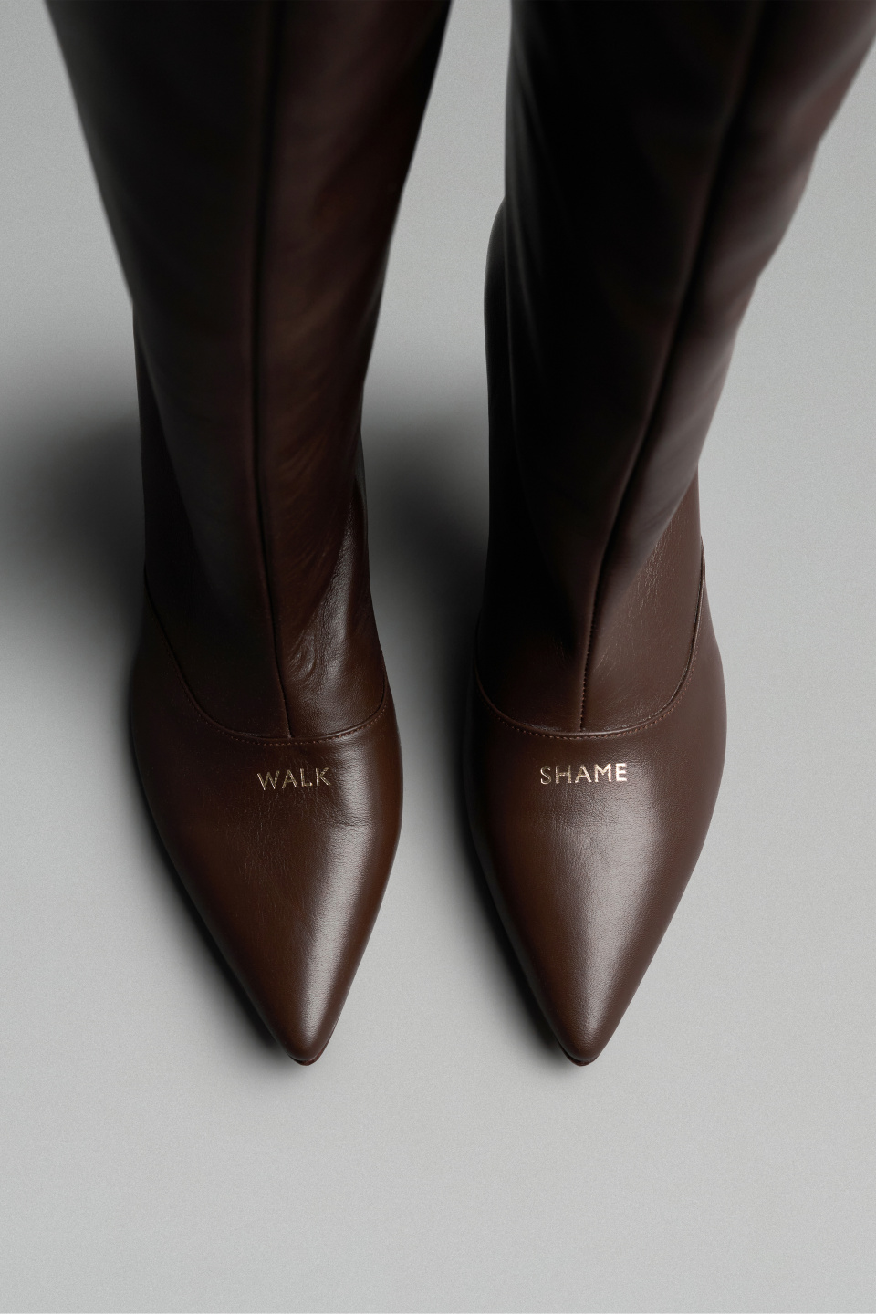 Коричневые высокие сапоги, фото 2