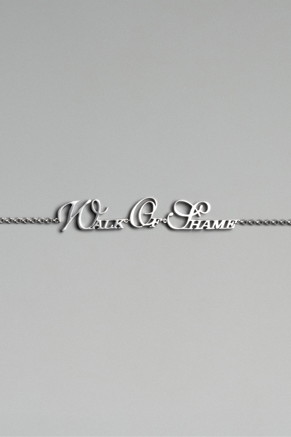 Пояс-ремень с серебряным логотипом «Walk of Shame», фото 3