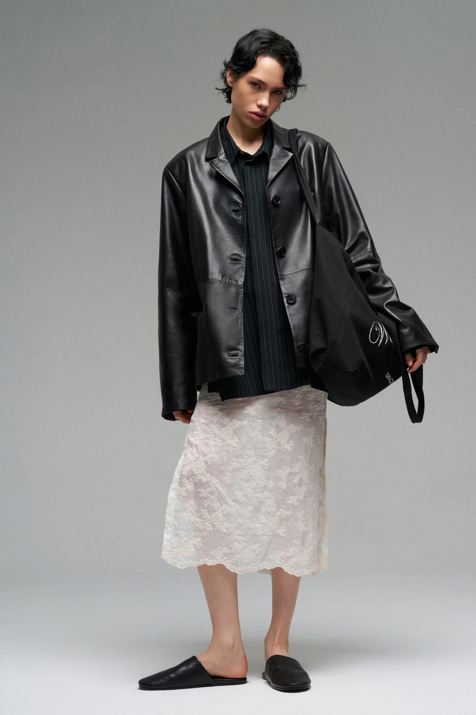 Рубашка из костюмной ткани в полоску, фото 5